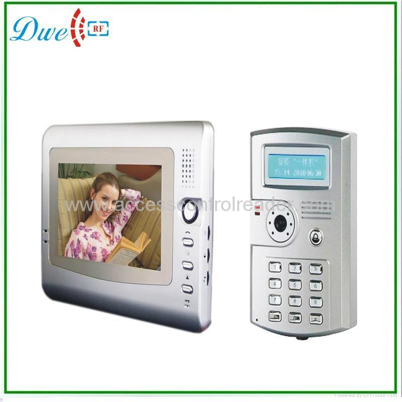 high quality video intercom door entry system 7inch 4 wired video intercom door phone