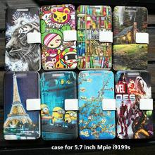 PU leather capa cover case for 5.7 inch Mpie i9199s case cover