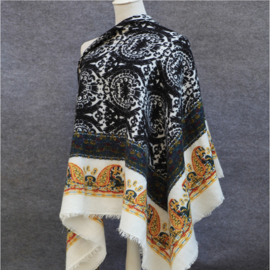Winter Scarf 2016 Luxury Brand font b Tartan b font Cashmere Scarf Women Wool print Blanket