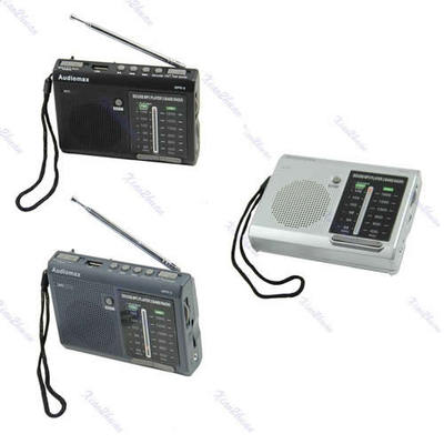 D19 Portable AF FM Shortwave Radio Receiver With USB SD MP3 REC Player