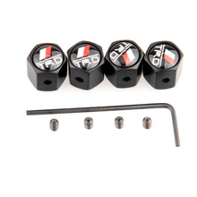 2015 Hot 4PCS Car Wheel Tyre Tire Stem Air Valve Caps Anti Theft For Toyota TRD Black free shipping