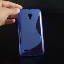 Soft S Line Wave TPU Gel Cover Case Skin For Alcatel One Touch Pop 2 5