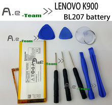 Lenovo K900 аккумулятор 100% оригинал BL207 2500 мАч аккумулятор для LENOVO K900 смарт сотовый телефон в наличии бесплатная доставка + номер для отслеживания