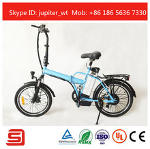 2015 new arrive   mini folding electric bicycle with li-ion battery JSE12R  36V  ebike free shipping