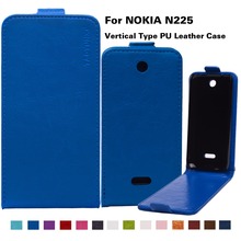 14 Colors In Stock Bags Business Style Flip PU Leather Case For Microsoft Nokia 225 N225 Phone Cover With Vertical Magnetic