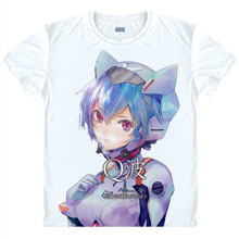 EVA Neon Genesis Evangelion T-shirts kawaii Japanese Anime t-shirt Manga Shirt Ayanami Rei Cosplay shirts 40607634982 tee 313
