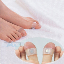 2pcs New Tech Magnet Lose Weight Healthy Slim Loss Toe Ring Sticker Silicon Foot Massage