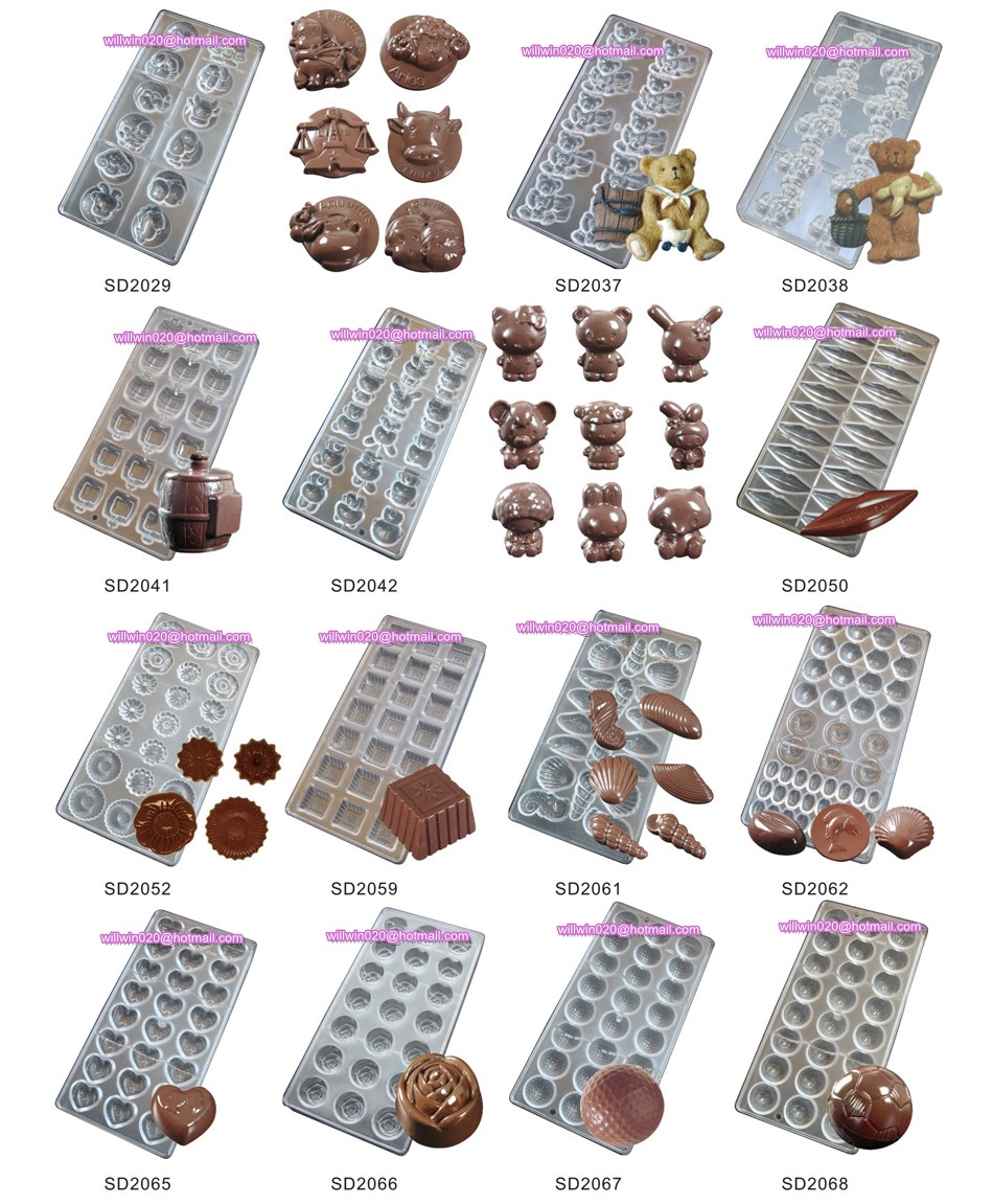 PC chocolate moulds