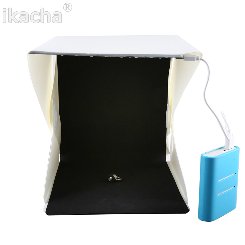 Mini foldable softbox with USB LED light (9)