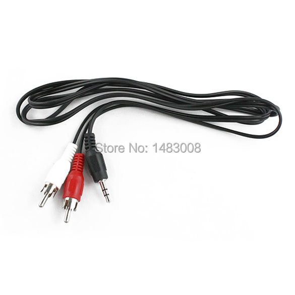 Adapter Cable Cord 3 5mm M M to AV RCA Audio Y for iPod MP3 High
