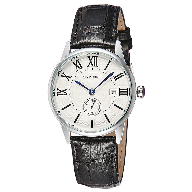 Fashion casual Watches Leather strap Men Watch Quartz Watch 4 colors 8603