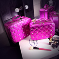 2017 Hot Sales Free Shipping High Grade Makeup Cases PU Leather Makeup Box Cosmetic Case Makeup