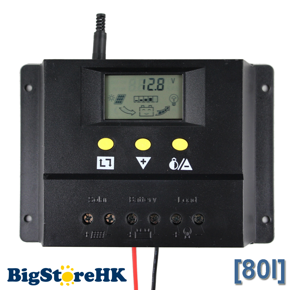 80A Solar Charge Controller 12V 24V 1000W 2000W Solar Panel LCD Screen Display PWM Charging for Off Grid PV Controller Solar 80A Solar Charge Controller 12V 24V 1000W 2000W Solar Panel LCD Screen Display PWM Charging for Off Grid PV Controller Solar