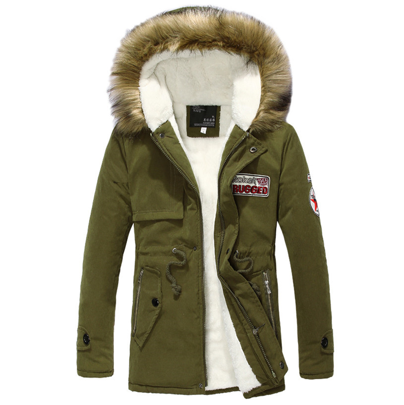 Winter Casual  three  collar outwear coats military man jacket winter jacket men Parkas