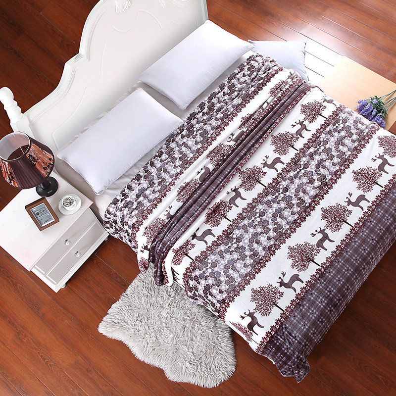 06 cute peacock grey WARM FLORAL LUXURY SOFT FLEECE PLUSH BEDROOM HOME BLANKETS bedlinen a font