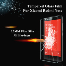Tempered glass screen protector for Xiaomi Redmi Note Red Rice Note 5.5″ HD clear film ultra thin guard Anti-Bubble Crystal PY