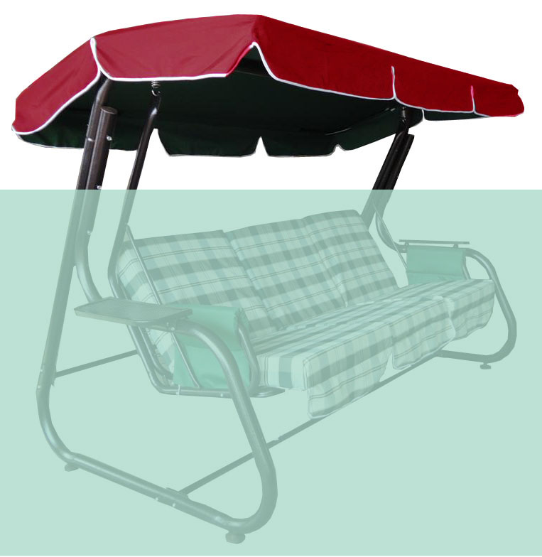 Canopy For Garden Swing 235x128cm Multicolor Solid Oxford Fabric