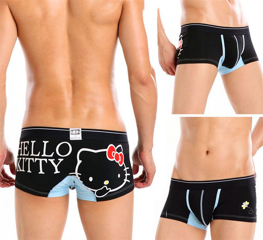 New-2015-Hello-Kitty-Cotton-Underwear-Men-Boxers-Men-s-Underpants-Boxer-Cartoon-Boxer-Casual-Men