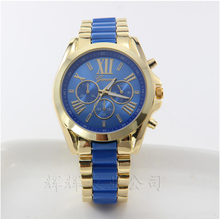 2014 New Fashion Kors Watch Gold Color Mens Watches Top Brand Luxury Hot Selling Ladies Watch