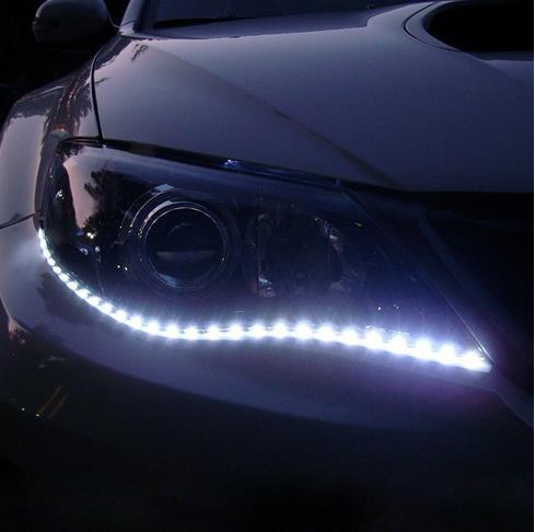 2pcs lot White Flexible Waterproof Lights High Power Car Auto Decor Flexible LED Strips Lamps EC062