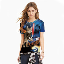 New 2016 Creative t shirt Women T-shirts Cute t shirts Fashion Slim Womens Tees HD 3D Star Wars Warrior Printed Casual Tops
