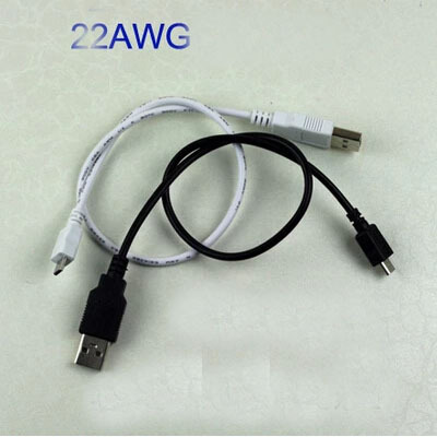 22AWG   -   USB  Samsung 3A   D +, D - 