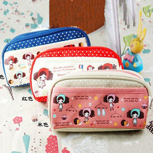 Kawaii Pura Girls Pen Pencil Bag For School Pouch Case Pack Pendant Cosmetics & Beauty Pouch Bag Coin Purse Student Kids Gifts