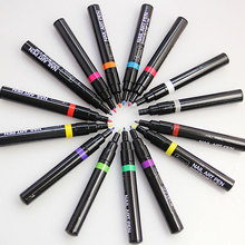 16 Colors Nail Art Pen Set 3D DIY Decoration Nail Polish Gel Painting Pen Nails Equipment Drawing Pens Beauty Tools For Painting