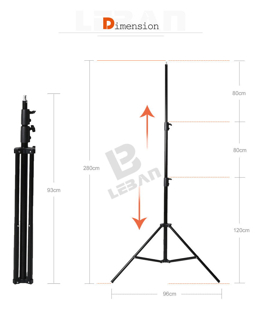 Description Picture 4 of itemGodox 280cm Photography Light Stands for Relfectors, Softboxes, Lights, Umbrellas, Backgrounds