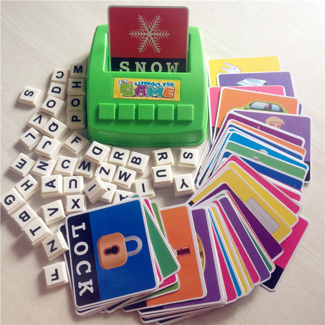 Learning Machine Learn English Word Puzzle Toy Children s Educational Toys Baby Literacy Fun Game English