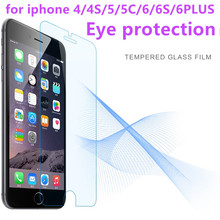 Eye protection For iPhone 5 5s Tempered Glass For iPhone 6 6s Plus Screen Protector Glass For iPhone SE 5s 4 4s Protective Film