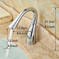 Polished Chrome Deck Mount Basin Faucet Spout Tub Basin Faucet Accessories