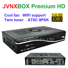 New fta satellite receiver jynx Premium HD JVNXBOX support fan WIFI dongle ATSC 8PSK Twin Tuer jynx premium HD Box