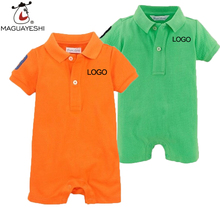 Newborn Baby Romper Summer Style Polo Romper Baby Boys Clothes One Pieces Newborn Jumpsuit Ropa Bebes Brand Baby Girl Clothing