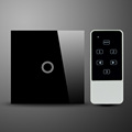 EU standard LED RF433 domotica remote controle livolo light wall switches Crystal Glass panel Wireless wall