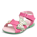 CHA CHA UOVO 2016 New Girls Sandals PU Leather Butterfly Flower Summer Girls Shoes Kids Shoes