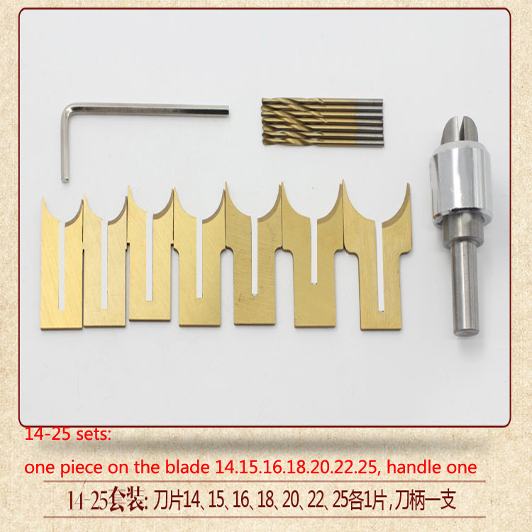 16pcs set solid carbide ball knife woodworking tools wooden beads drill tool beads bit 7 size