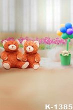 Hot 5X7FT Backgrounds Muslin Photography Printing Photo Backdrops Cute Bear Toys Photo Shoot Backgrounds fond photo studio