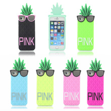 Victoria s Secret PINK Case for iPhone 5 5S 5G 5C Silicone Fruit Pineapple Star s