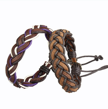 Lose money sales! 2015 new hand-woven genuine leather bracelet,fashion handmade cowhide men women braided Bracelets free XNL-22