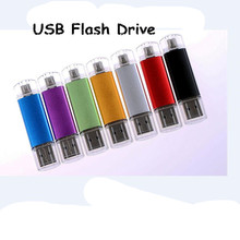 Two-site mobile phone High Quality usb flash drive 4gb 8gb 16gb 32gb 64gb usb flash memory pen drive usb stick Free Shipping