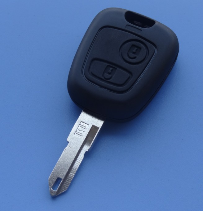 Guaranteed 100 replace case for Peugeot 206 2 button remote key shell car key blank Free