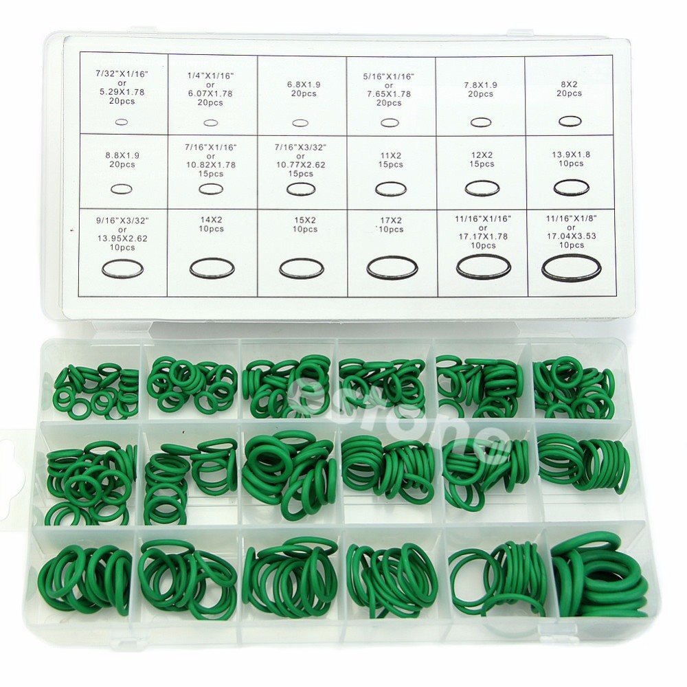 270PCS R134A 18 Sizes Assortment Car Air Condition Rubber Ring ORings