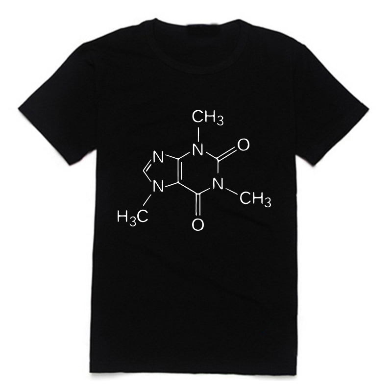 The Big Bang Theory Caffeine Tshirts Men Cotton Tops Quality Casual T Shirts Short sleeved O