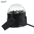ZINUO Voice Control Mini RGB LED Crystal Magic Ball Stage Lighting Effect Lamp Bulb Party Disco