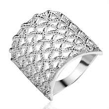 Lose Money Promotions! Wholesale 925 silver ring, 925 silver fashion jewelry, Fishnet Ring  SMTR543