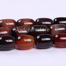 Large Barrel Stone Beads for DIY Jewelry Making Full Strand 14*18mm Big Puffed Oval Loose Beads Supplies