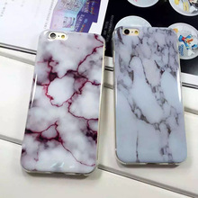 Custom Made marble Rock Smooth Surface Plastic Soft Back Cover Skin Case For iphone6s 6 plus