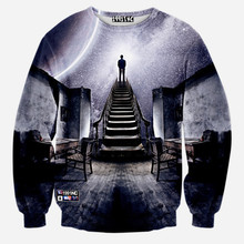New 2016 Autumn Winter Space Galaxy Harajuku 3 d Print Jumper Hoodies Style Pullover Men Leisure Funny Sweatshirt Tops