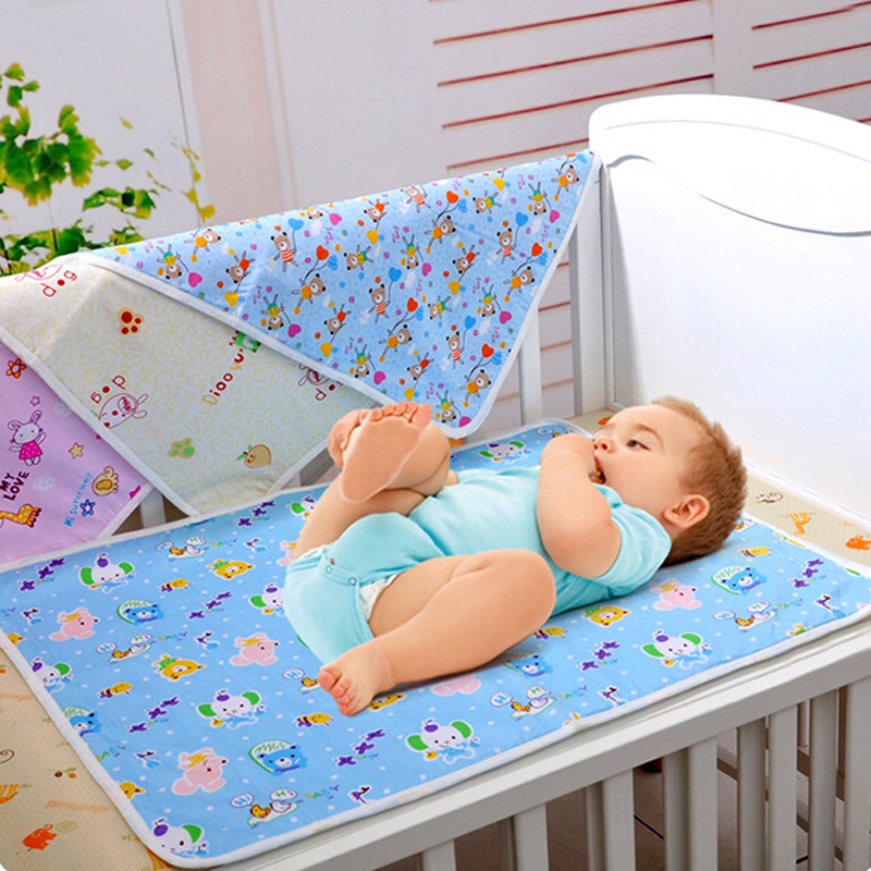 Free Shipping Baby Kids Waterproof Mattress Sheet Protector Bedding Diapering Changing Pads 50*70cm Reusable